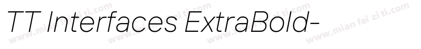 TT Interfaces ExtraBold字体转换